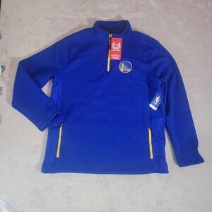New Golden State Warriors Quarter Zip Pullover Ultra Game Sweater Jacket XL